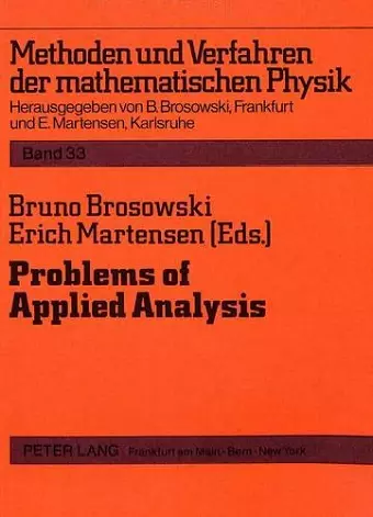 Problems of Applied Analysis cover