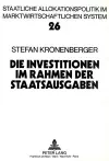 Die Investitionen Im Rahmen Der Staatsausgaben cover