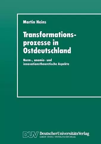 Transformationsprozesse in Ostdeutschland cover