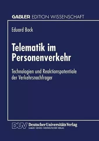 Telematik im Personenverkehr cover