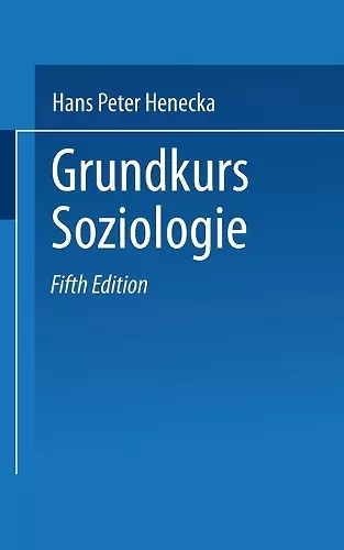 Grundkurs Soziologie cover