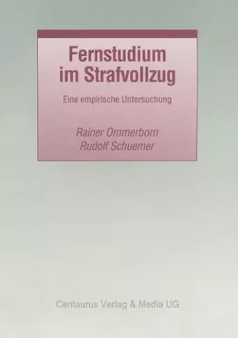 Fernstudium im Strafvollzug cover