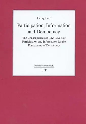 Participation, Information and Democracy cover