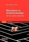 Wörterbuch zur Verhaltensbiologie der Tiere und des Menschen cover