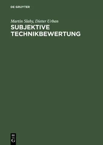 Subjektive Technikbewertung cover