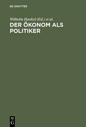 Der Ökonom als Politiker cover