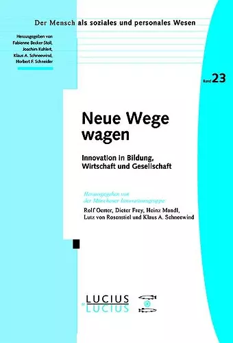 Neue Wege wagen cover