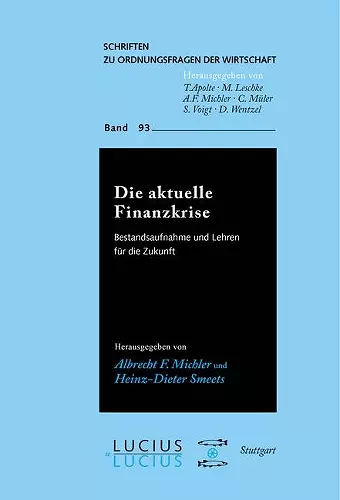 Die aktuelle Finanzkrise cover