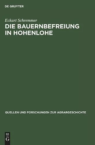 Die Bauernbefreiung in Hohenlohe cover