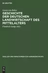 Geschichte der deutschen Landwirtschaft des Mittelalters cover