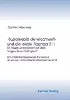 Sustainable development und die lokale Agenda 21 cover