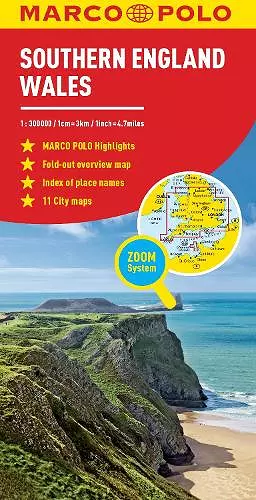 Southern England and Wales Marco Polo Map cover