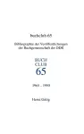 Buchclub 65. Bibliographie cover