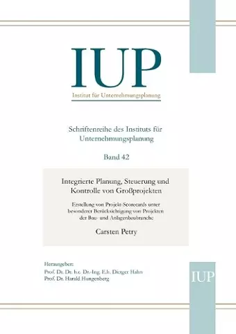 Integrierte Planung, Steuerung und Kontrolle von Großprojekten cover