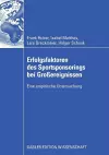 Erfolgsfaktoren des Sportsponsorings bei Großereignissen cover