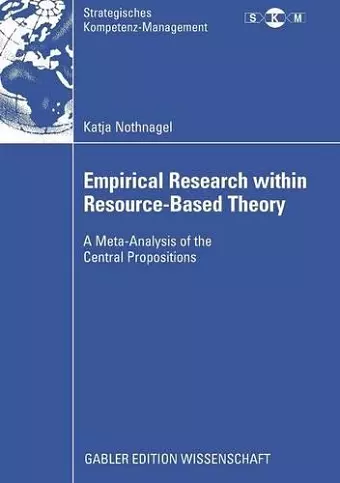 Empirical Research within Resource-Based Theory cover