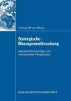 Strategische Managementforschung cover