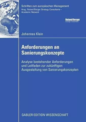 Anforderungen an Sanierungskonzepte cover