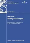 Lernen in Vertragsbeziehungen cover