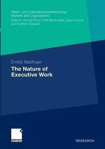 The Nature of Executive Work cover