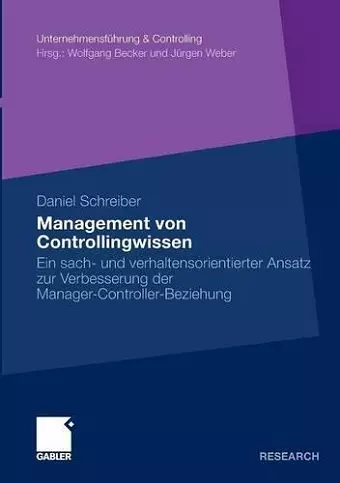 Management von Controllingwissen cover