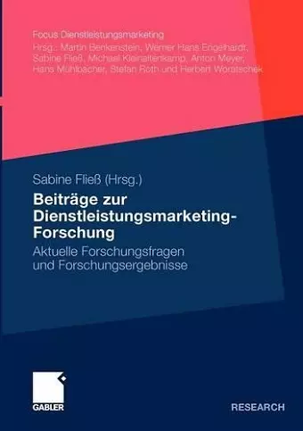 Beiträge zur Dienstleistungsmarketing-Forschung cover