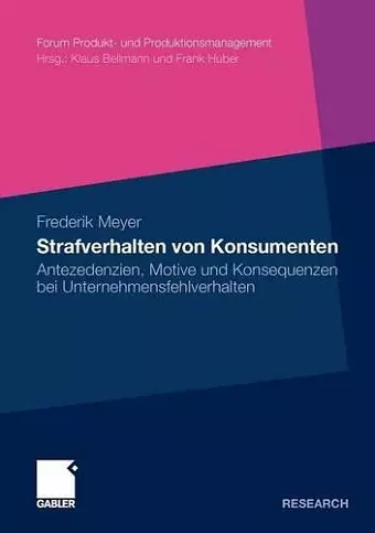 Strafverhalten von Konsumenten cover