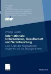 Internationale Unternehmen, Gesellschaft und Verantwortung cover