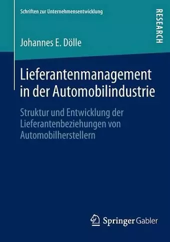 Lieferantenmanagement in der Automobilindustrie cover
