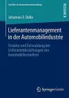 Lieferantenmanagement in der Automobilindustrie cover