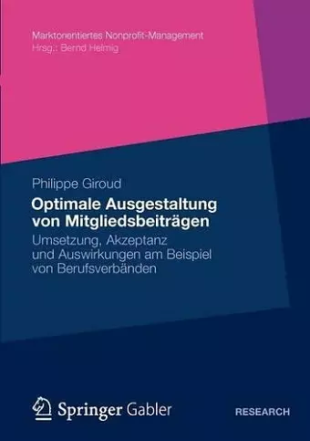Optimale Ausgestaltung von Mitgliedsbeiträgen cover