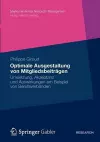 Optimale Ausgestaltung von Mitgliedsbeiträgen cover