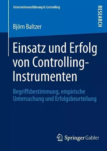 Einsatz und Erfolg von Controlling-Instrumenten cover