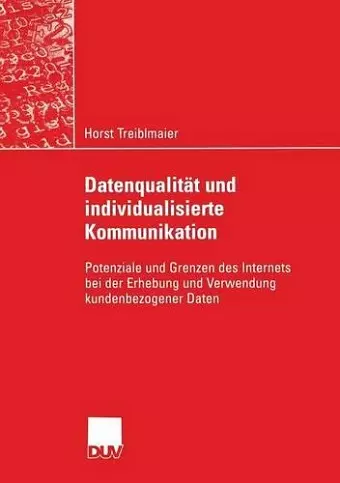 Datenqualität und individualisierte Kommunikation cover