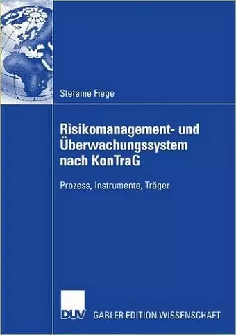 Risikomanagement- und Überwachungssystem nach KonTraG cover