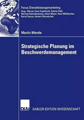 Strategische Planung im Beschwerdemanagement cover