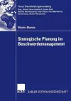 Strategische Planung im Beschwerdemanagement cover