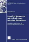 Operatives Management und der Erfolg junger, innovativer Unternehmen cover