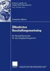 Öffentliches Beschaffungsmarketing cover
