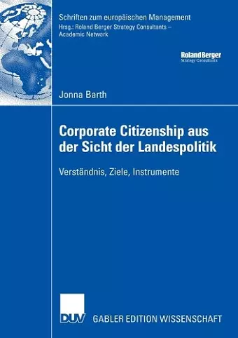 Corporate Citizenship aus der Sicht der Landespolitik cover