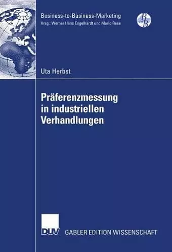 Präferenzmessung in industriellen Verhandlungen cover