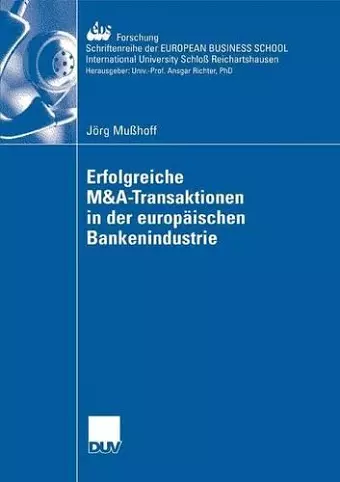 Erfolgreiche M&A-Transaktionen in der europäischen Bankenindustrie cover
