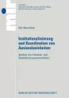 Institutionalisierung und Koordination von Auslandseinheiten cover