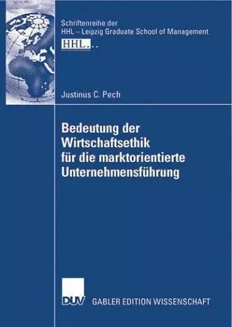 Bedeutung der Wirtschaftsethik für die marktorientierte Unternehmensführung cover