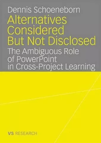 Alternatives Considered But Not Disclosed cover