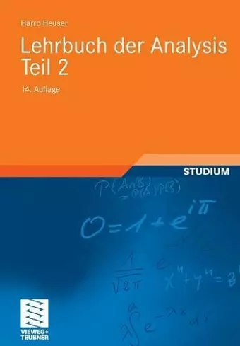 Lehrbuch der Analysis. Teil 2 cover