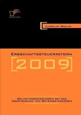 Erbschaftssteuerreform 2009 cover