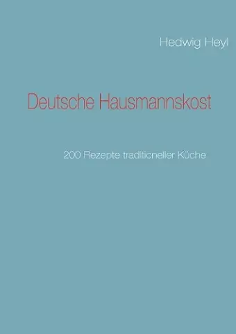 Deutsche Hausmannskost cover