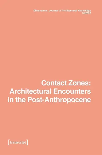Dimensions. Journal of Architectural Knowledge cover