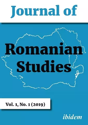 Journal of Romanian Studies – Volume 1,1 (2019) cover
